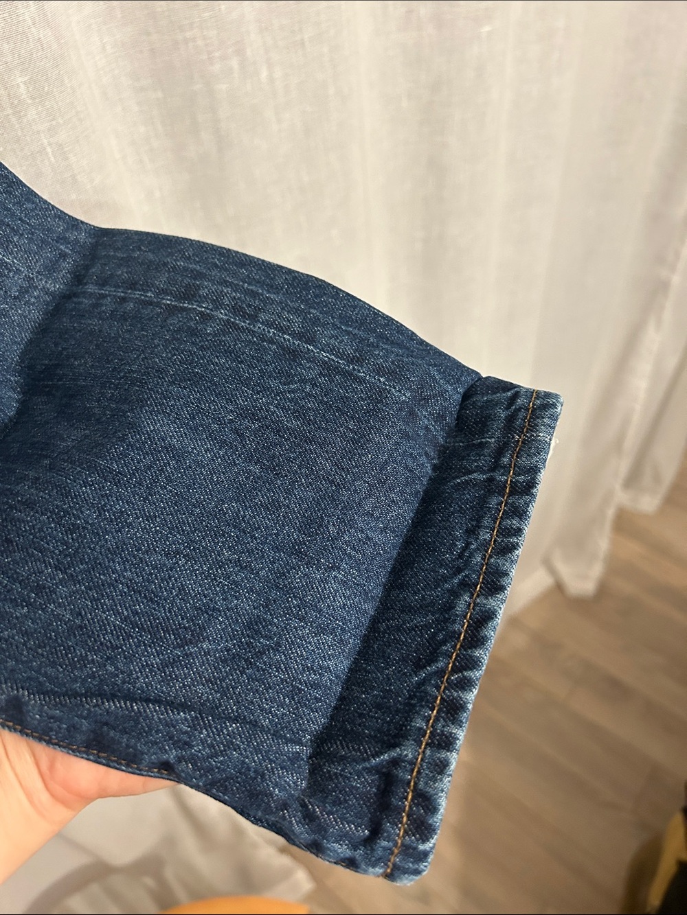 Madewell Dark Blue Washed Ankle Jeans - Picture 3 of 4